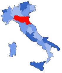 Map Emilia Romagna